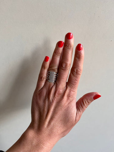 Bague MESSIKA - Bague or blanc et diamants 58 Facettes DV0170-2