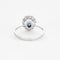 Bague Bague marguerite en or gris saphir et diamants 58 Facettes DV0631-2