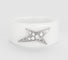 Bague 53 MAUBOUSSIN - Etoile d'ange.  Bague céramique blanche or blanc et diamants 58 Facettes DV0630-1