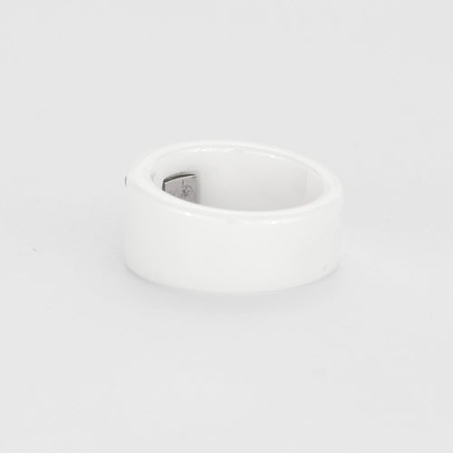 Bague 53 MAUBOUSSIN - Etoile d'ange.  Bague céramique blanche or blanc et diamants 58 Facettes DV0630-1