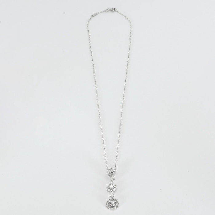 Collier Boucheron - Ava - or blanc et diamants 58 Facettes DV0627-1