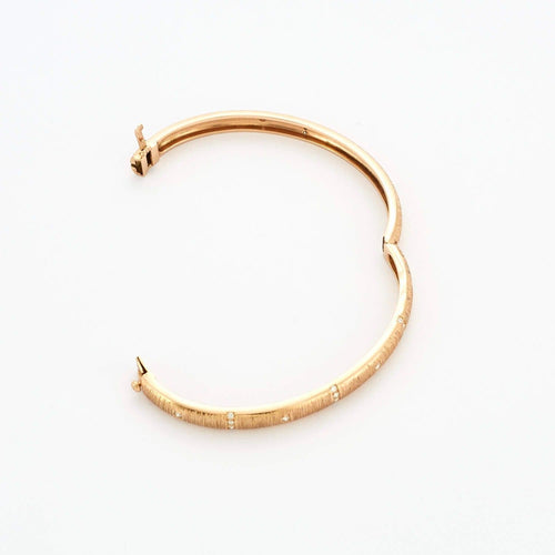 Bracelet Bracelet jonc - or rose et diamants 58 Facettes DV0612-3