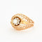 Bague 55 Bague platine, or jaune et diamants. 58 Facettes DV0633-1