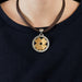 Collier BVLGARI - Collection Tondo - pendentif or et acier 58 Facettes DV3189-1