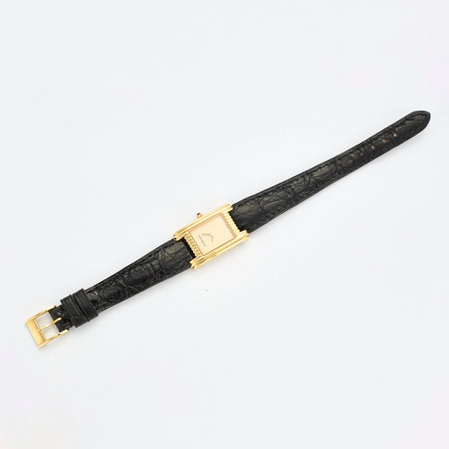 Montre Boucheron - Reflet - Montre Or jaune et bracelet cuir 58 Facettes DV0622-1