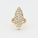 Bague 50 Bague marquise or et diamants 58 Facettes DV0078-5