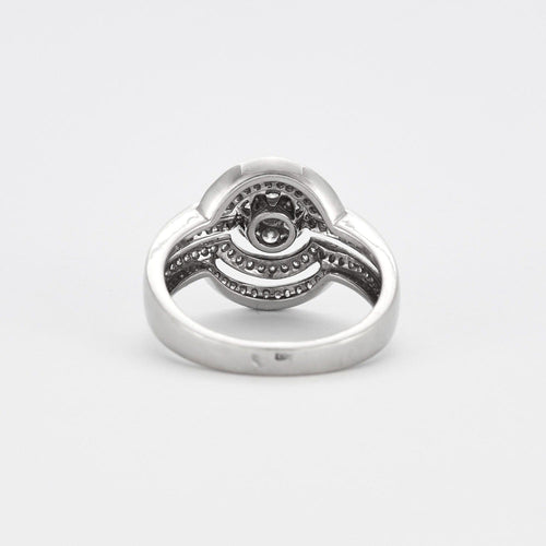 Bague Bague or gris et diamants 58 Facettes DV2796-3