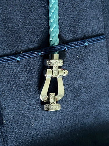 Bracelet FRED - Force 10 - Bracelet diamants sertis sur or blanc 58 Facettes DV3441-1