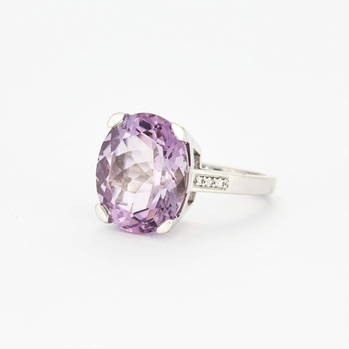 Bague 44 MAUBOUSSIN - Mon bébé d'amour - Bague or gris améthyste et diamants 58 Facettes DV2688-1