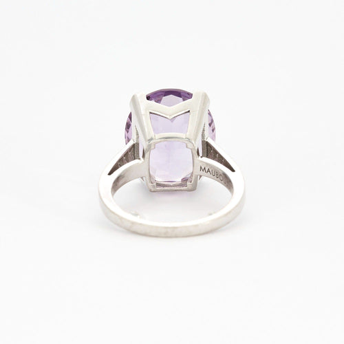 Bague 44 MAUBOUSSIN - Mon bébé d'amour - Bague or gris améthyste et diamants 58 Facettes DV2688-1