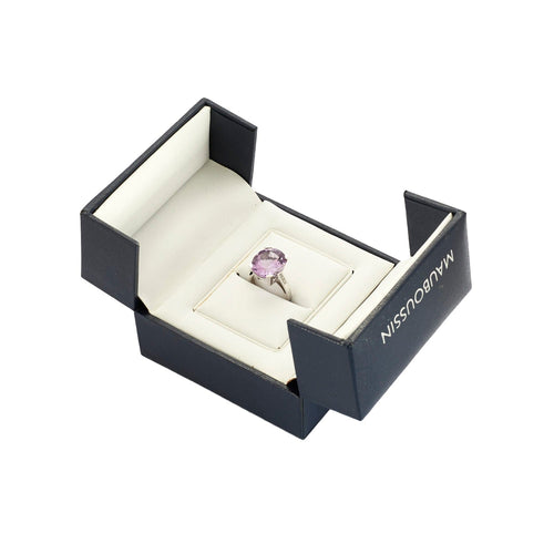 Bague 44 MAUBOUSSIN - Mon bébé d'amour - Bague or gris améthyste et diamants 58 Facettes DV2688-1