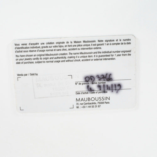 Bague 44 MAUBOUSSIN - Mon bébé d'amour - Bague or gris améthyste et diamants 58 Facettes DV2688-1