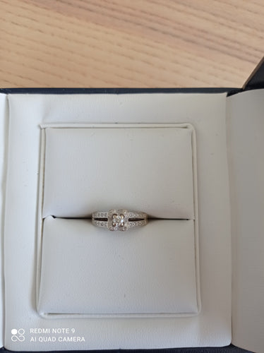 Bague 51 MAUBOUSSIN - Chance of Love n°1 - Bague or blanc et diamants 58 Facettes DV3575-3