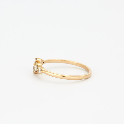 Bague Bague diamants sertis sur or jaune 14 carats 58 Facettes