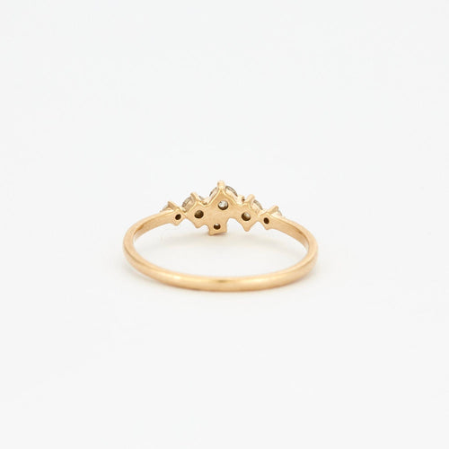 Bague Bague diamants sertis sur or jaune 14 carats 58 Facettes