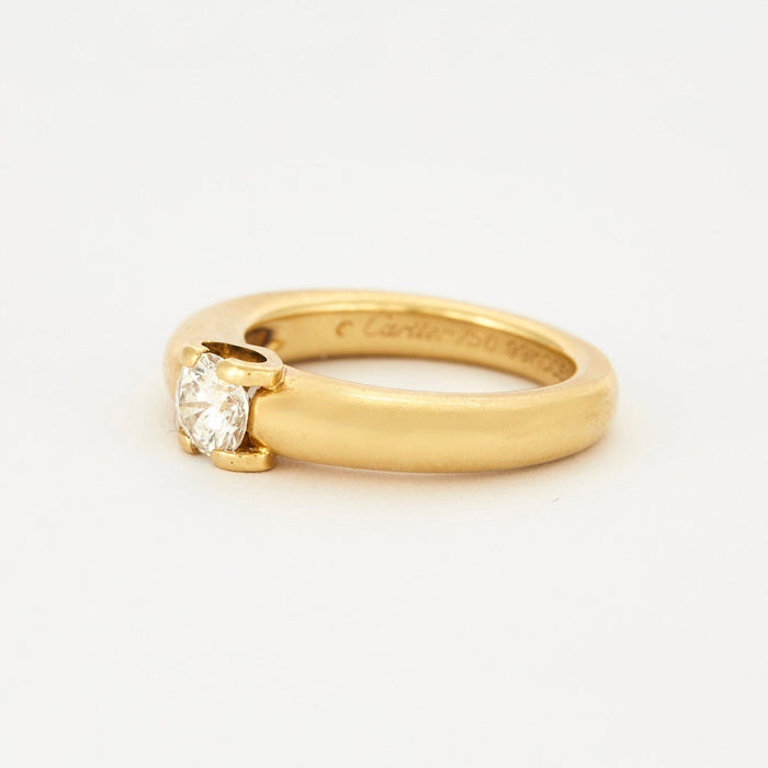 Bague 51 CARTIER - "Louis Cartier" - Bague solitaire or jaune et diamant. 58 Facettes DV3368-1