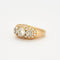Bague 53 Bague platine, or et diamants 58 Facettes DV0647-2