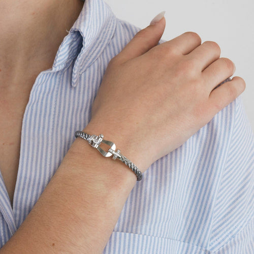 Bracelet FRED - Bracelet Force 10 en or gris et diamants 58 Facettes DV3292-2