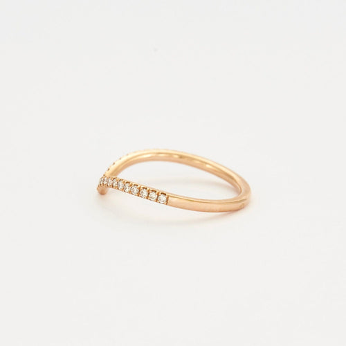 Bague 50 Alliance or rose et diamants 58 Facettes DV3364-2