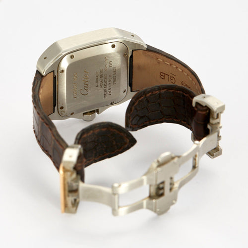 Montre CARTIER - Montre modèle Santos 100 or jaune 58 Facettes DV0654-1