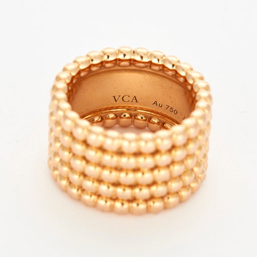 Bague VAN CLEEF & ARPELS - Bague Perlée or rose 58 Facettes DV3419-6