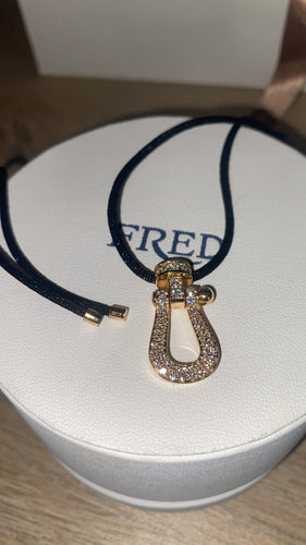 Collier FRED - Pendentif Force 10 or jaune et diamants 58 Facettes DV3500-2