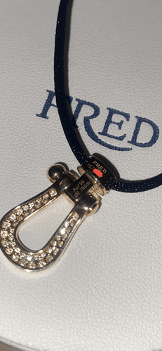 Collier FRED - Pendentif Force 10 or jaune et diamants 58 Facettes DV3500-2