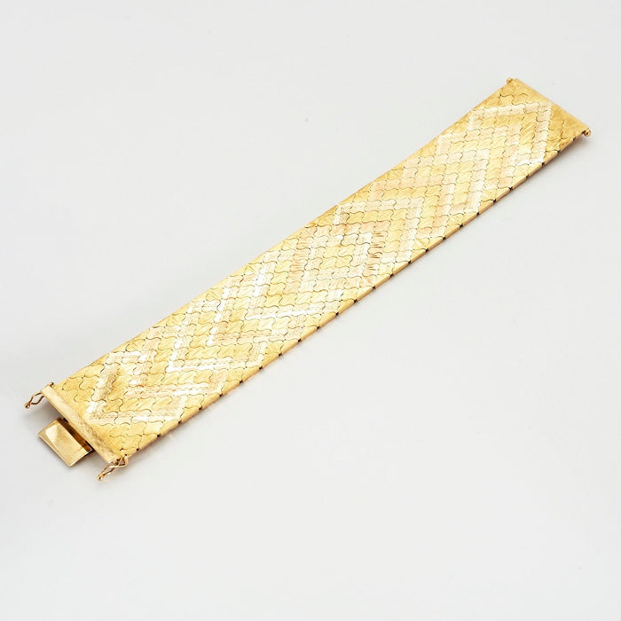 Bracelet Bracelet articulé trois tons d'or 58 Facettes DV0086-3