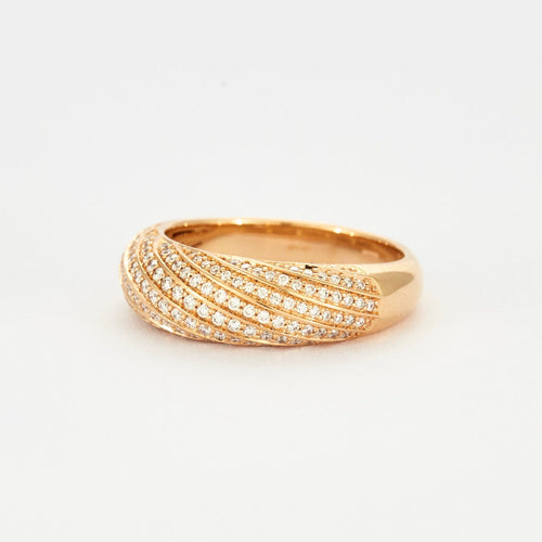 Bague 56 Bague en or rose et diamants 58 Facettes DV3673-2