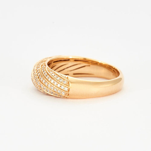 Bague 56 Bague en or rose et diamants 58 Facettes DV3673-2