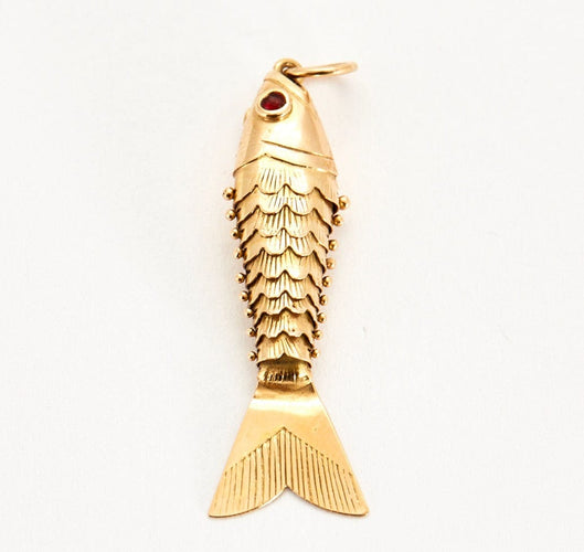 Pendentif Pendentif Poisson en or jaune 58 Facettes DV0658-9