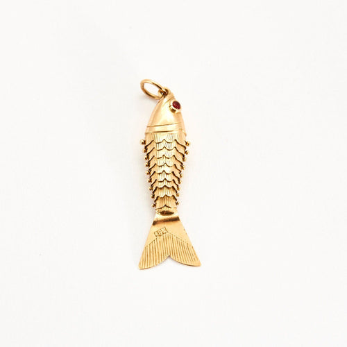 Pendentif Pendentif Poisson en or jaune 58 Facettes DV0658-9