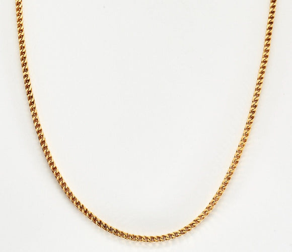 Longue chaine en or jaune
