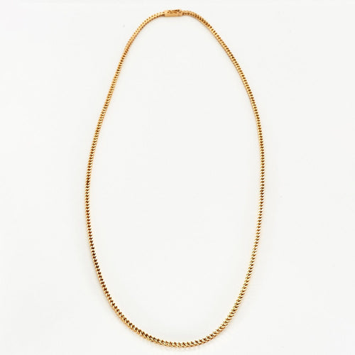 Longue chaine en or jaune