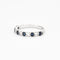 Bague 50 Demi-alliance en or gris saphir et diamants 58 Facettes DV0658-2-50-5