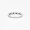 Bague 50 Demi-alliance en or gris saphir et diamants 58 Facettes DV0658-2-50-5