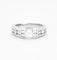 Bague 53 Bague en or gris et diamants 58 Facettes DV2004-1