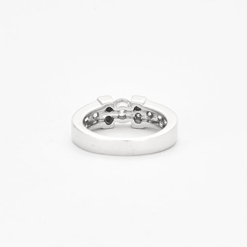 Bague 53 Bague en or gris et diamants 58 Facettes DV2004-1