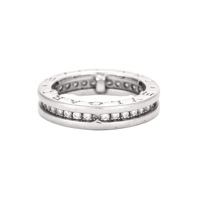 Bague 46 BULGARI - Bague B.ZERO 1 or gris et diamants 58 Facettes DV3643-4