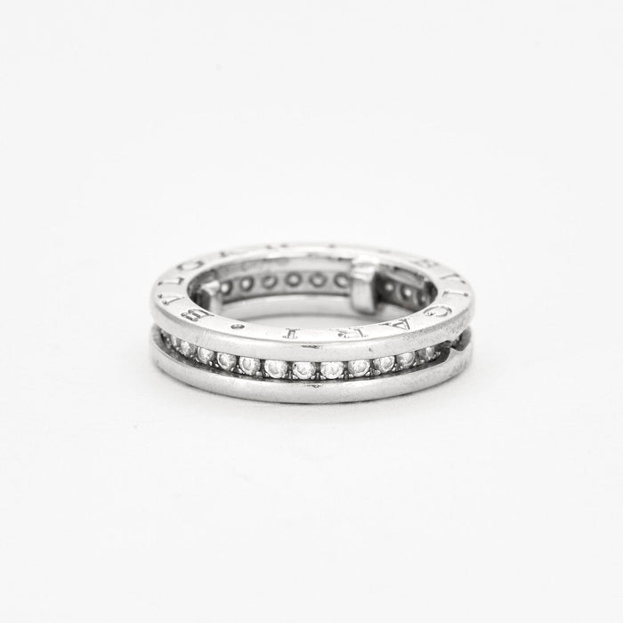 Bague 46 BULGARI - Bague B.ZERO 1 or gris et diamants 58 Facettes DV3643-4