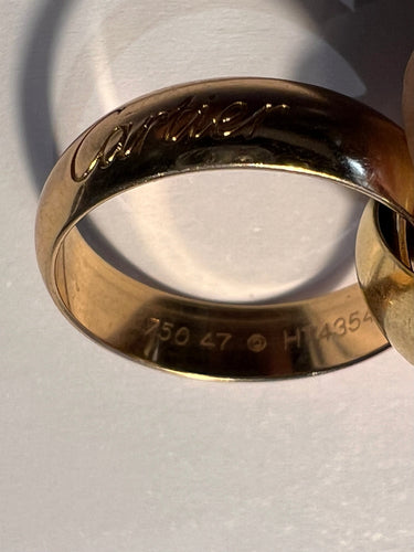 Bague 47 CARTIER - Bague Trinity grand modèle en trois ors 58 Facettes DV3893-1