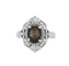 Bague 53 Bague en platine avec doublet saphir et petits diamants 58 Facettes DV3470-6
