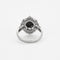 Bague 53 Bague en platine avec doublet saphir et petits diamants 58 Facettes DV3470-6