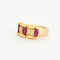Bague 56 Bague en or jaune sertis de rubis et diamants 58 Facettes DV3841-3