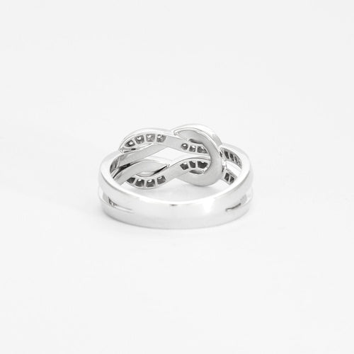 Bague 54 FRED - Bague Chance infinie or blanc diamants 58 Facettes DV3743-1