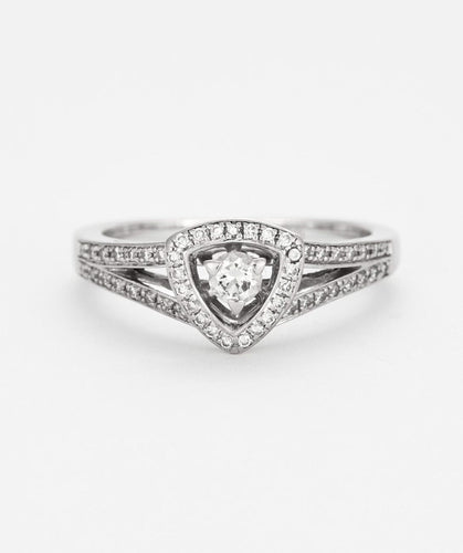 Bague 56 MAUBOUSSIN- Bague Dream and Love N°2, or gris et diamants 58 Facettes DV2764-1