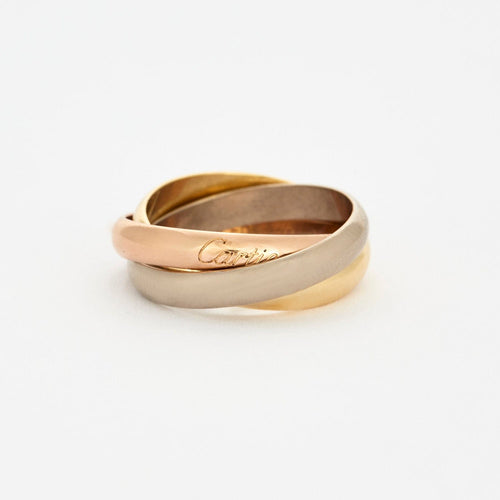 Bague 56 CARTIER- Bague Trinity en or de trois couleurs 58 Facettes DV3419-13