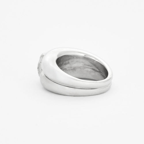 Bague 54 CHAUMET - Bague Liens or gris et diamants 58 Facettes DV0379-11