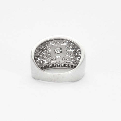 Bague Bague Bandeau en or gris et diamant 58 Facettes DV2800-11