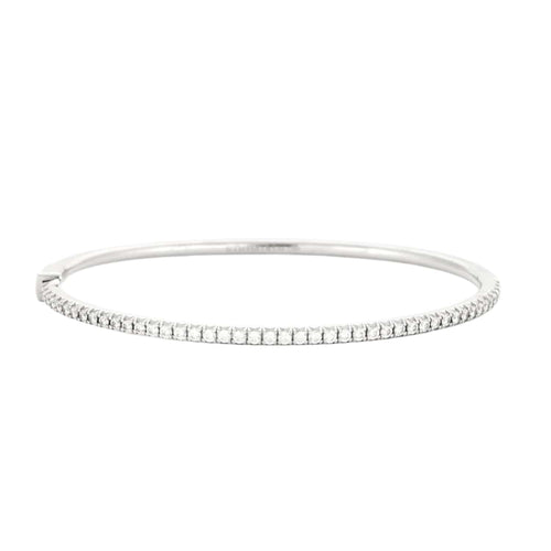 Bracelet TIFFANY - Bracelet "Metro" Or Gris et Diamants 58 Facettes DV0426-2